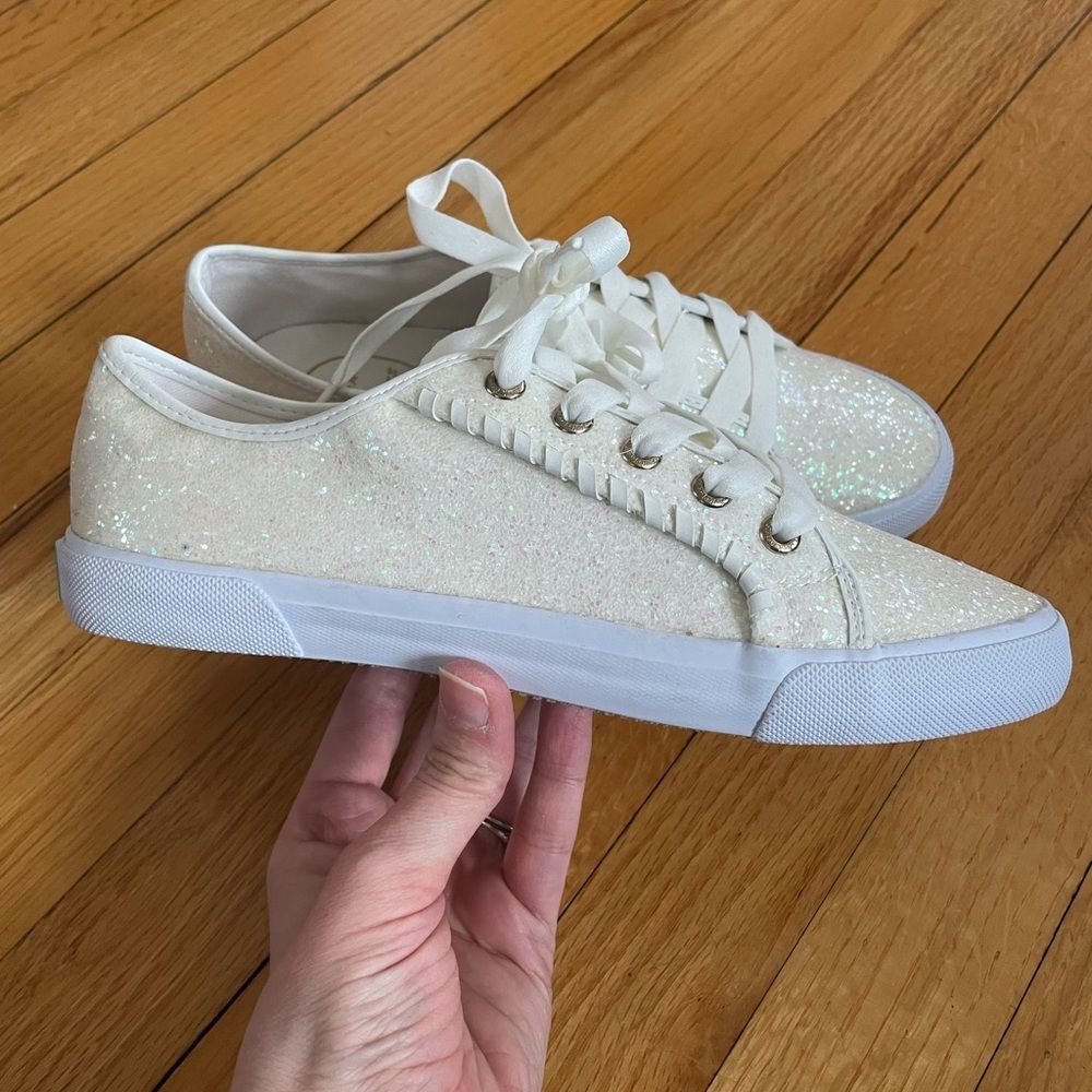 Jack Rogers Lia Women Size 7 Iridescent Glitter Sneaker Shoe new